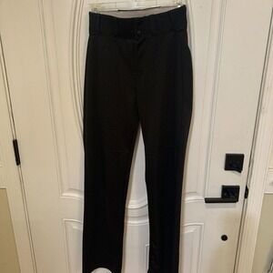 Alleson Athletics Baseball Pants Adult Size Small Black Zip 2 Snap Straight‎ Leg